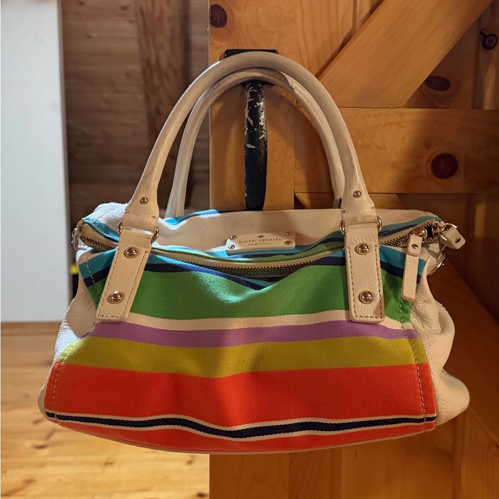 Colorful Striped Handbag